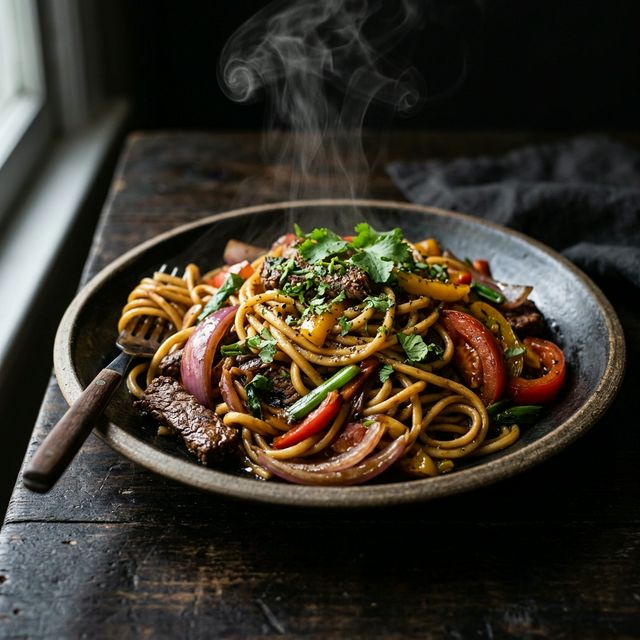 Tallarin Saltado de Pollo